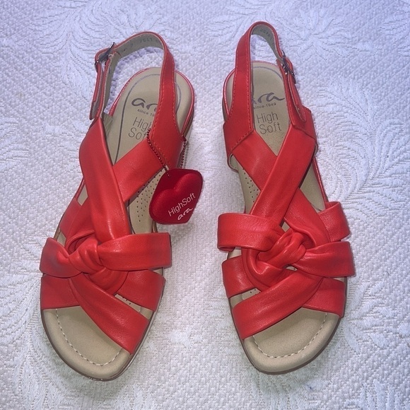 ARA Women WEDGE SANDAL SIZE 3 1/2 Uk and 5 1/2 US - Picture 2 of 14